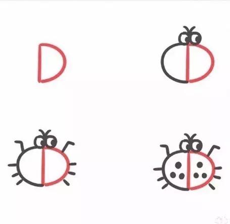 26个英文字母的画法创意简笔画,26幅有趣的字母简笔画