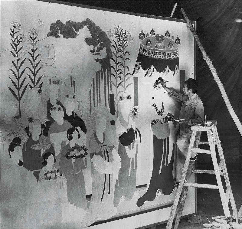 莫高窟壁画有哪些特点,莫高窟里壁画绘制过程