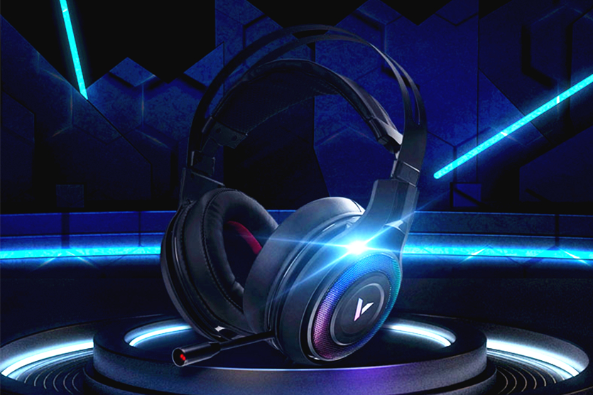 雷柏vh500耳机立体声,雷柏VH650RGB游戏耳机