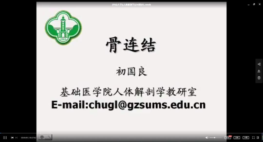 资源分享|这份对解剖学专业很有帮助的中山大学人体解剖学视频