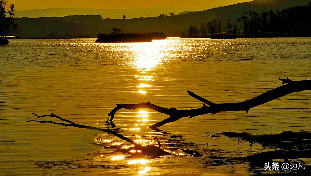 邂逅最美山水田园,春游邂逅一场完美的日落