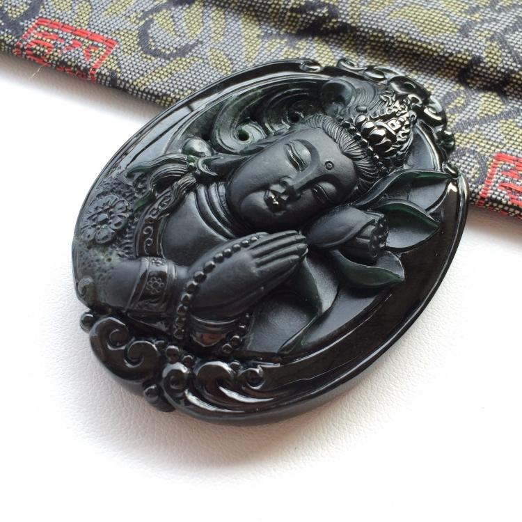 黑色翡翠的辨别及其相似玉种鉴定