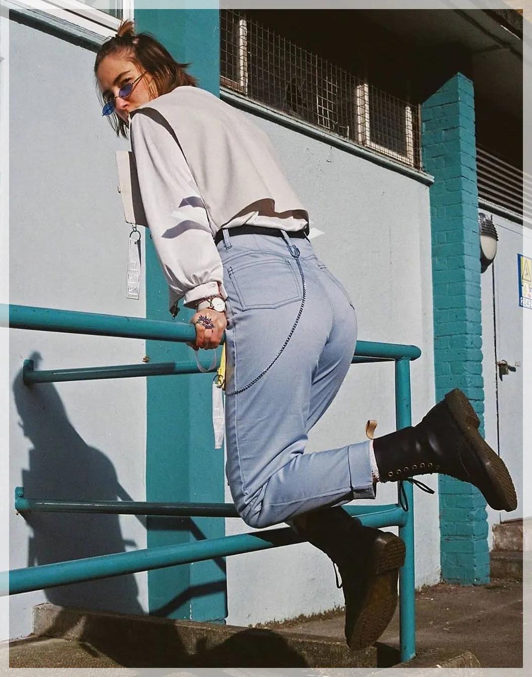 这才是马丁靴的正确穿搭,马丁靴这么穿太时髦了