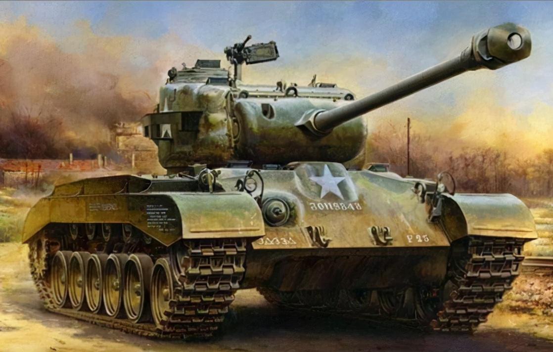 m26潘兴重型坦克vs虎式坦克,潘兴m26和虎式