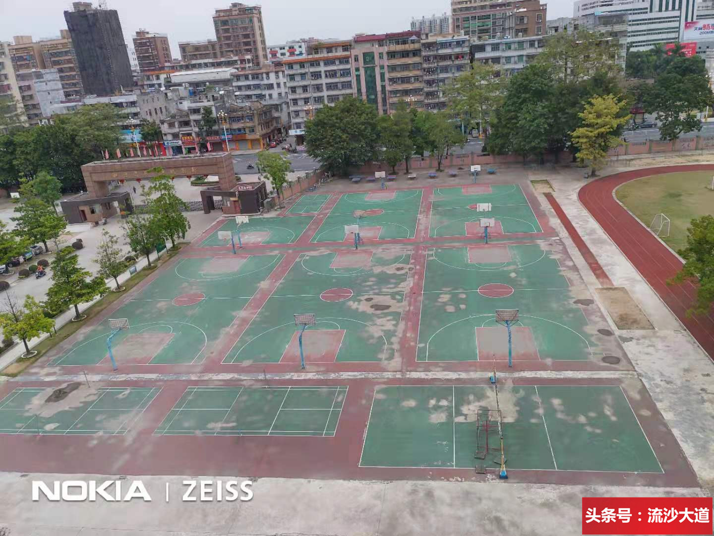 广东普宁侨中学校全景图,普宁华侨中学照片