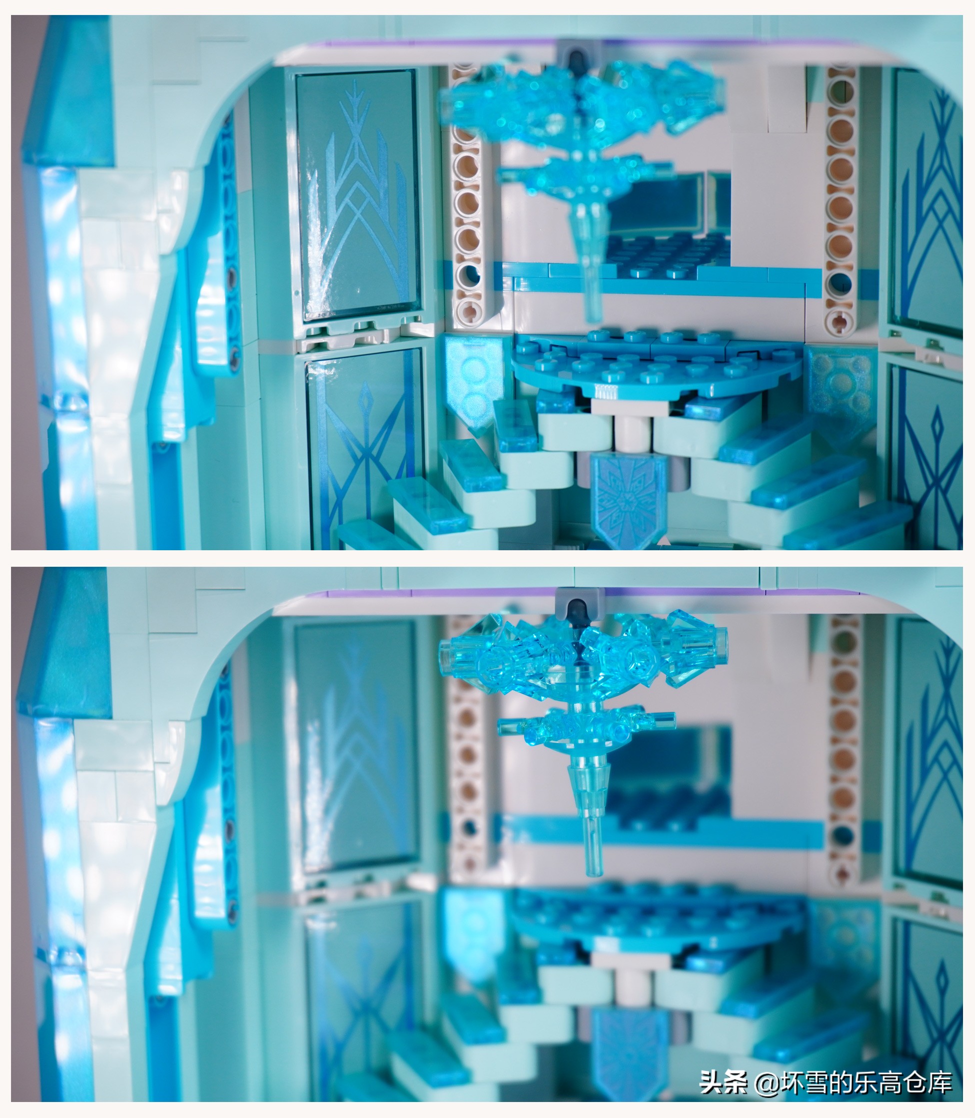 乐高迪士尼粉色城堡开箱,少女心乐高公主城堡