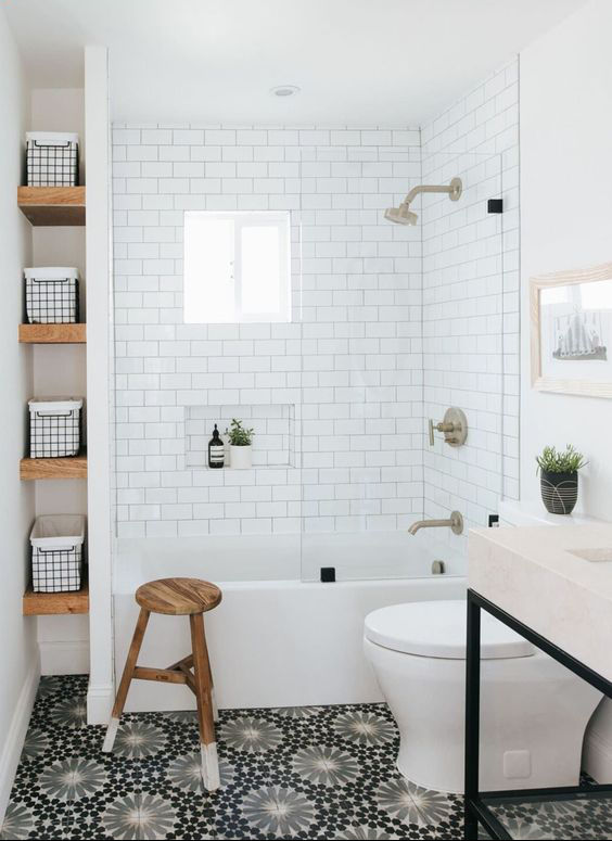 主卧室装修小户型带厕所带浴缸,小户型浴缸淋浴房并存干湿分离