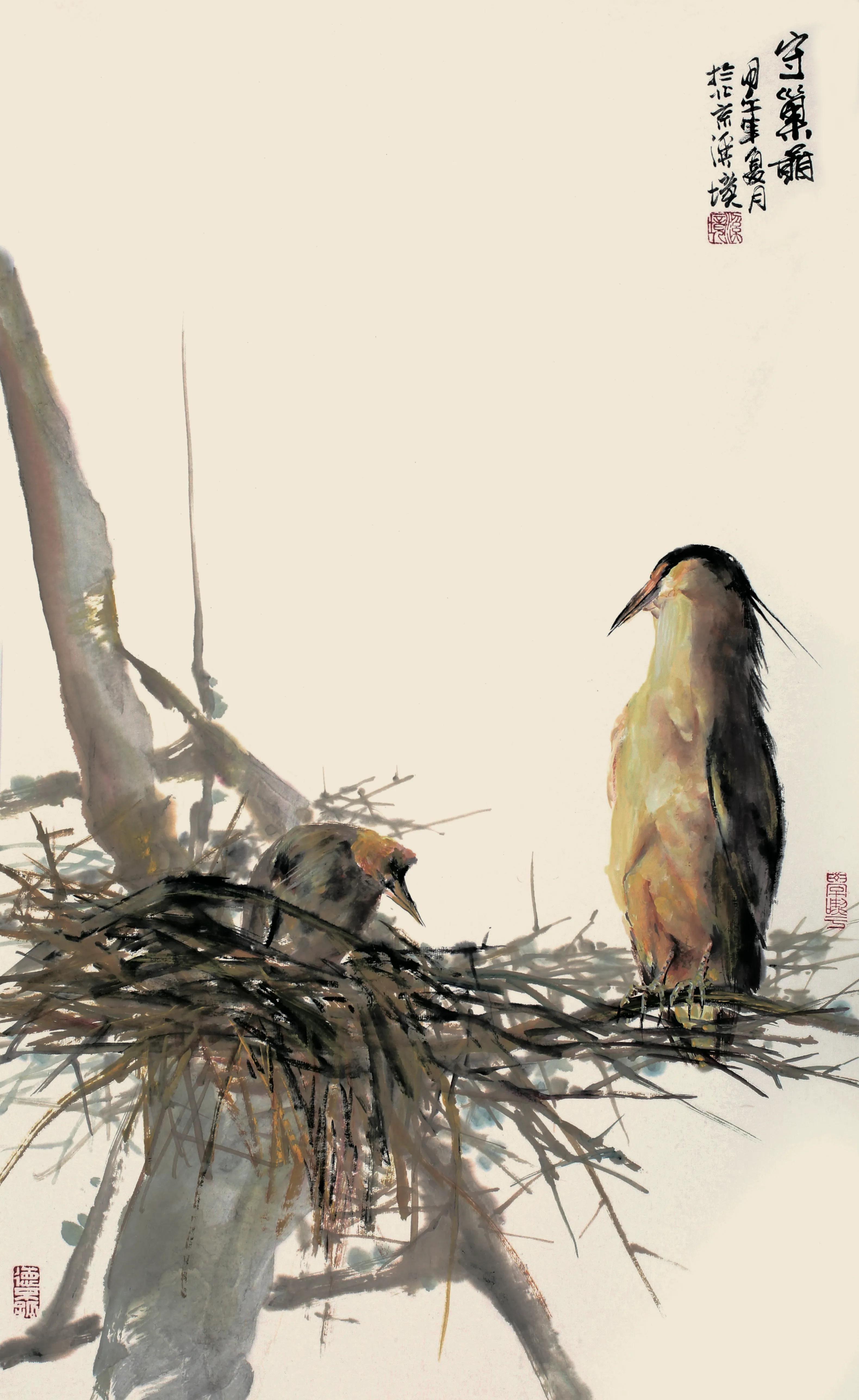 李溪境画作价格,李溪镜花鸟作品