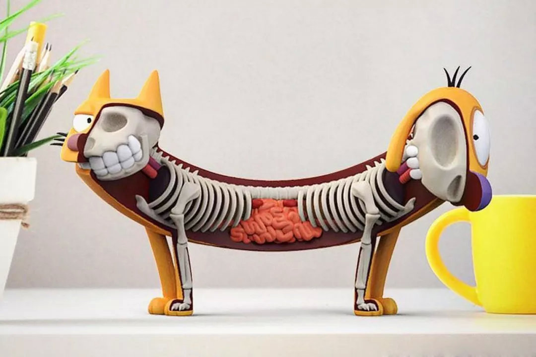 他肢解卡通人物，不但没毁童年，还倍受追捧