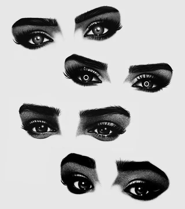 各种眼睛画法大合集,各种眼睛的画法教程容易记