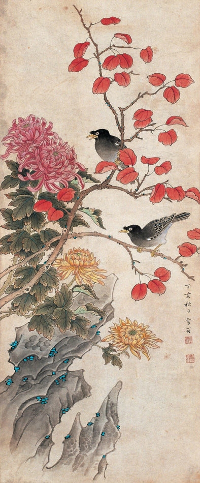 画菊名家菊花图集,画家画菊花作品欣赏