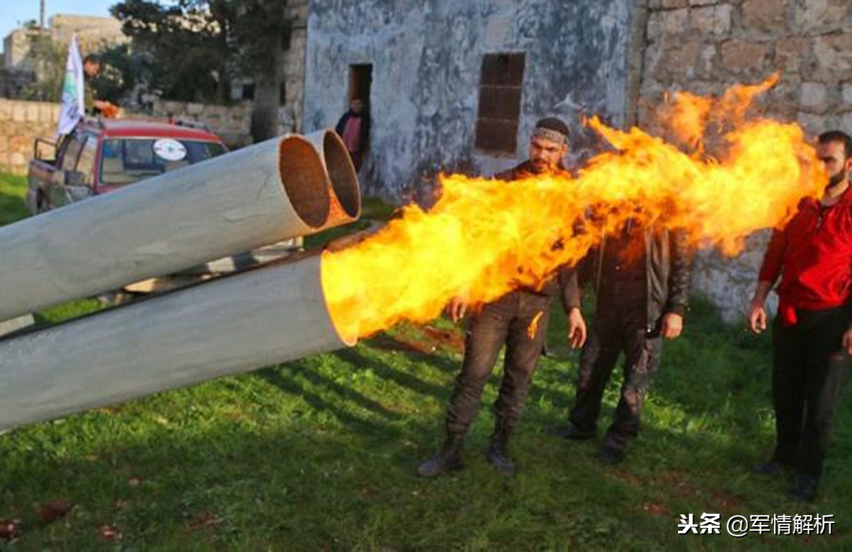 叙利亚煤气罐迫击炮真实威力,叙利亚土制武器