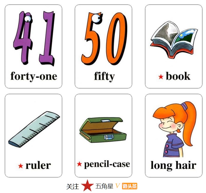小学三年级英语单词识图卡,少儿英语看图片学单词工具篇