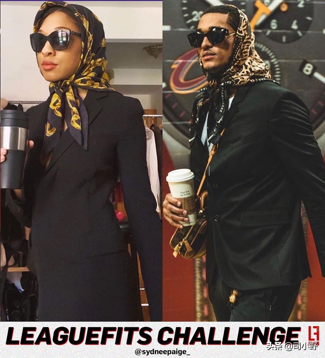 nba球星模仿秀,nba球星入场潮装模仿