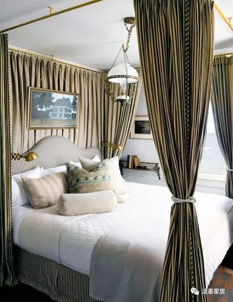 床幔一整套,床帘一体式布置