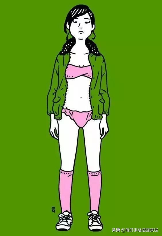 日本大师画插画,日本风格诡异插画