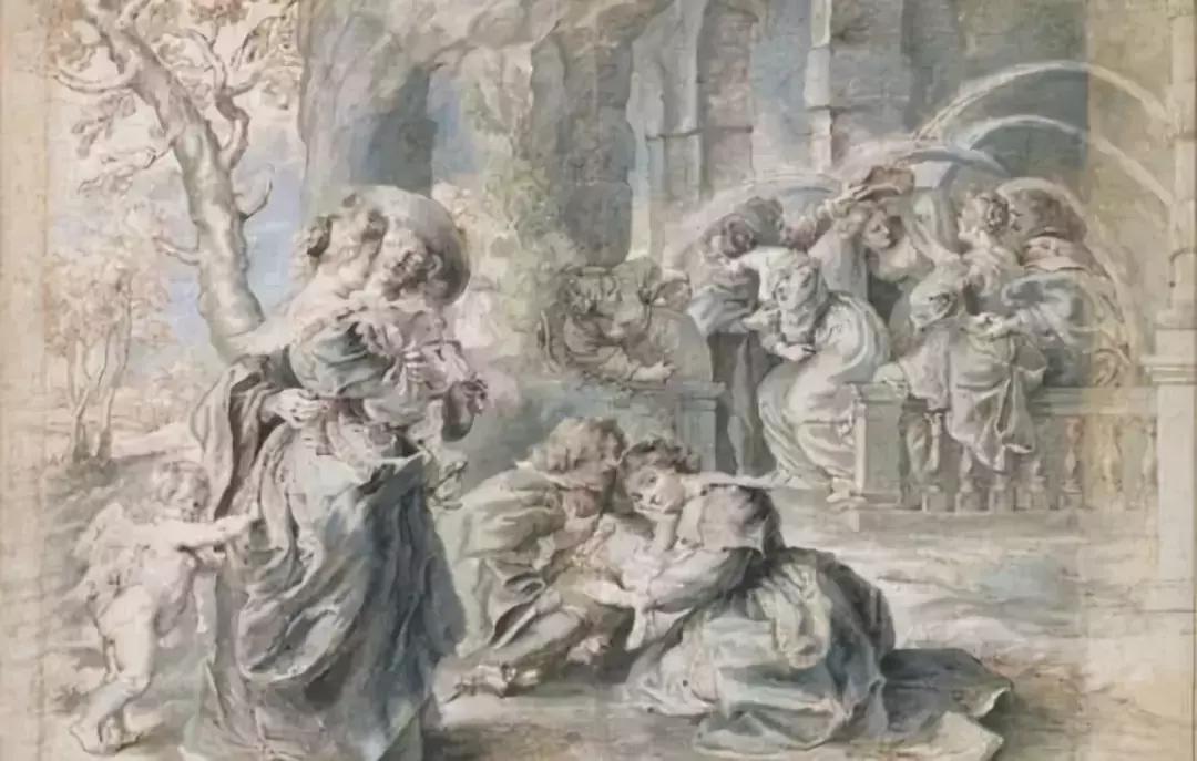 巨匠鲁本斯的素描作品图片,鲁本斯顶级素描