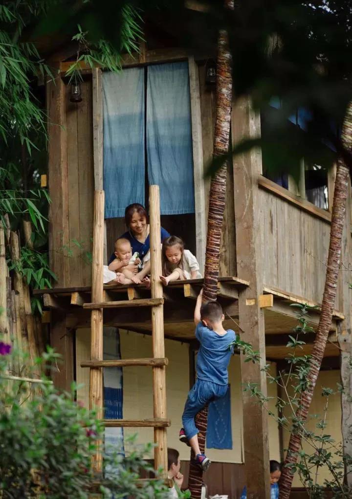 租下城郊200㎡小院,和陌生人一起生活5年:唱歌、染布、盖树屋