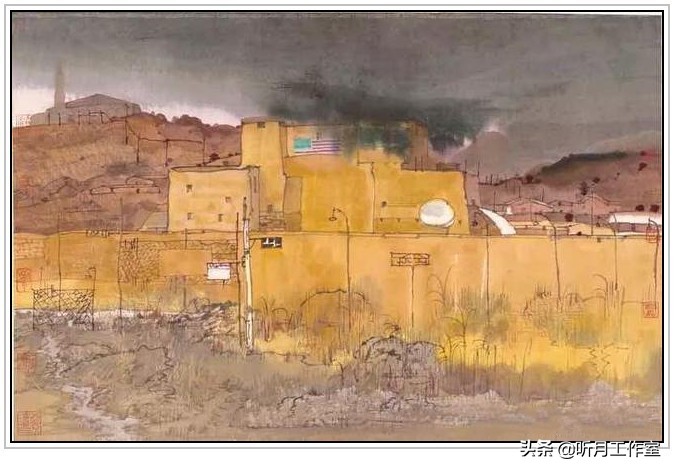 卢禹舜中国画欣赏,卢禹舜先生山水画创作