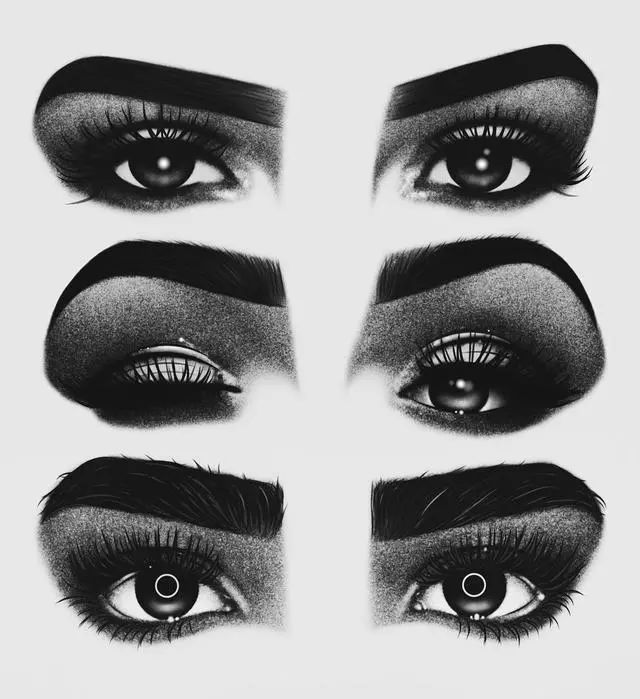 各种眼睛画法大合集,各种眼睛的画法教程容易记