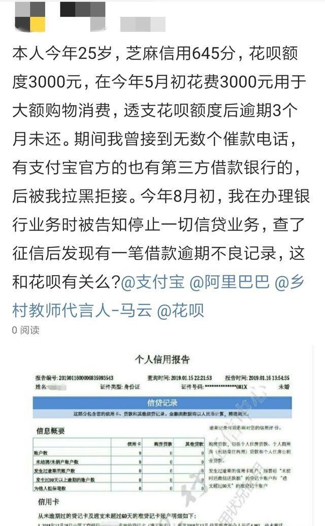 四川女网友花呗逾期了,女子花呗逾期半年未还
