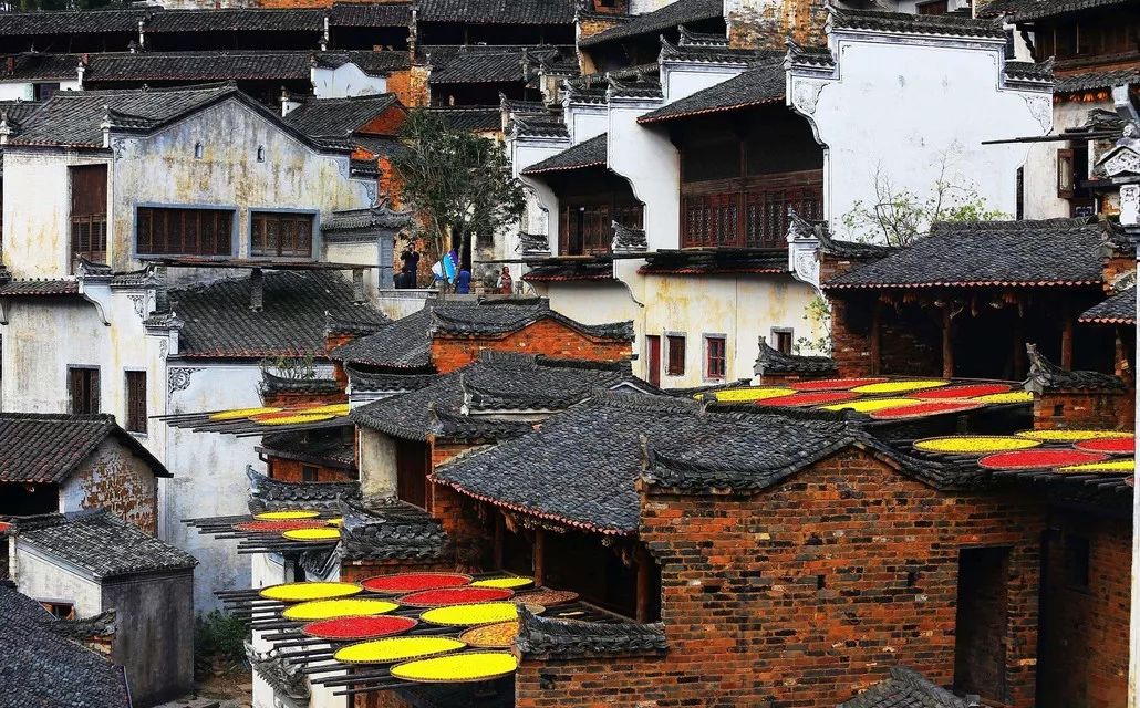 婺源篁岭赏秋,晒秋江西婺源篁岭