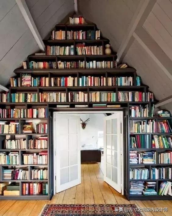 50平米古风大书房设计,100个绝美书房设计