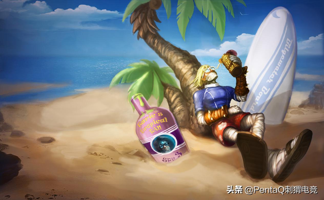 lol泳池派对男枪皮肤技能,lol男枪泳池皮肤视频