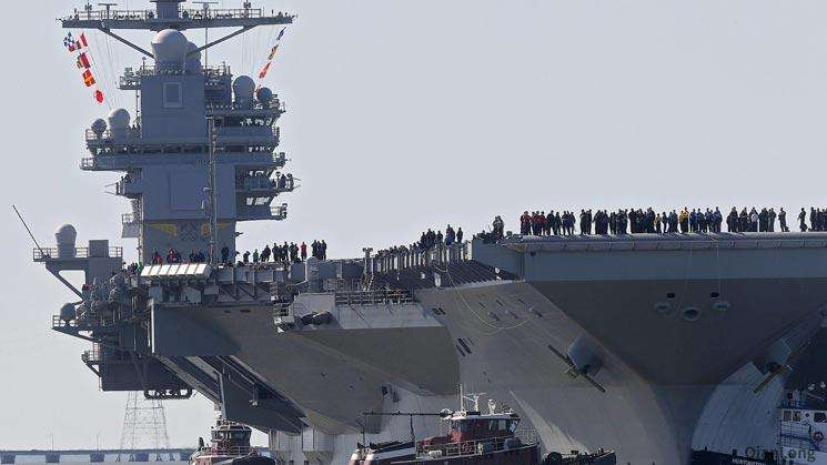 003型航空母舰最新进展,美国现有几艘航空母舰在世界各地