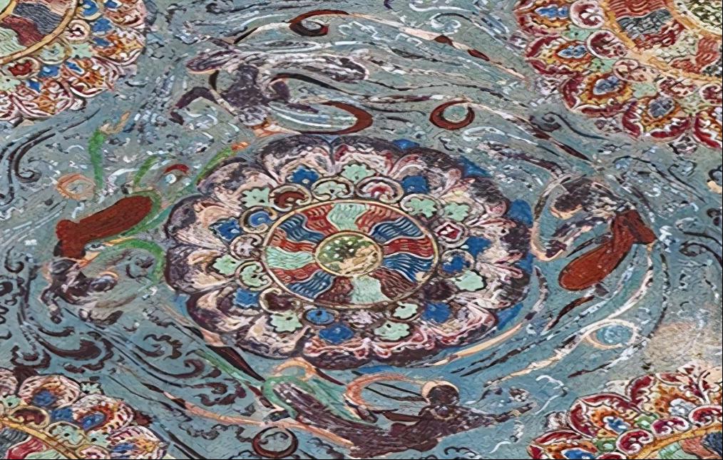 敦煌壁画中的蓝色颜料来自于哪,敦煌壁画青色的颜料