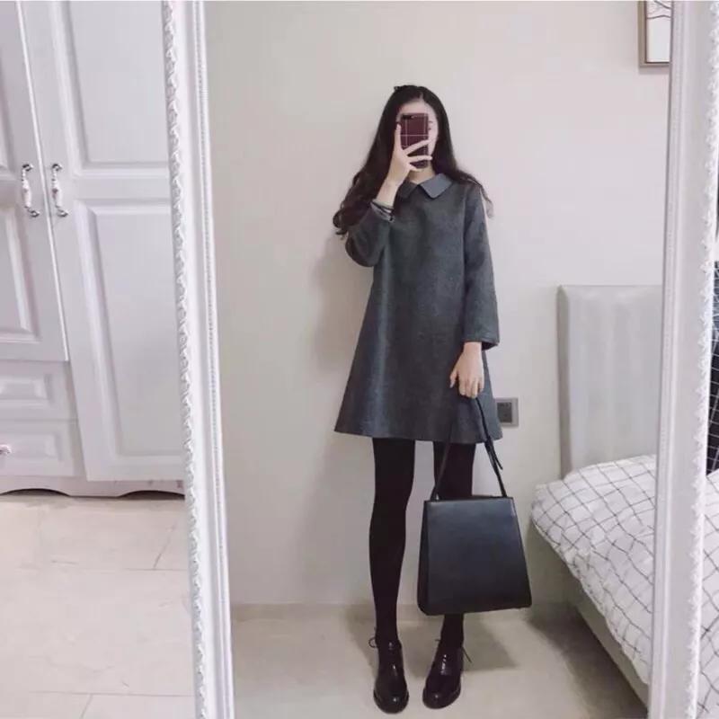 爆款女人味小心机打底衣女,法国绒打底裙