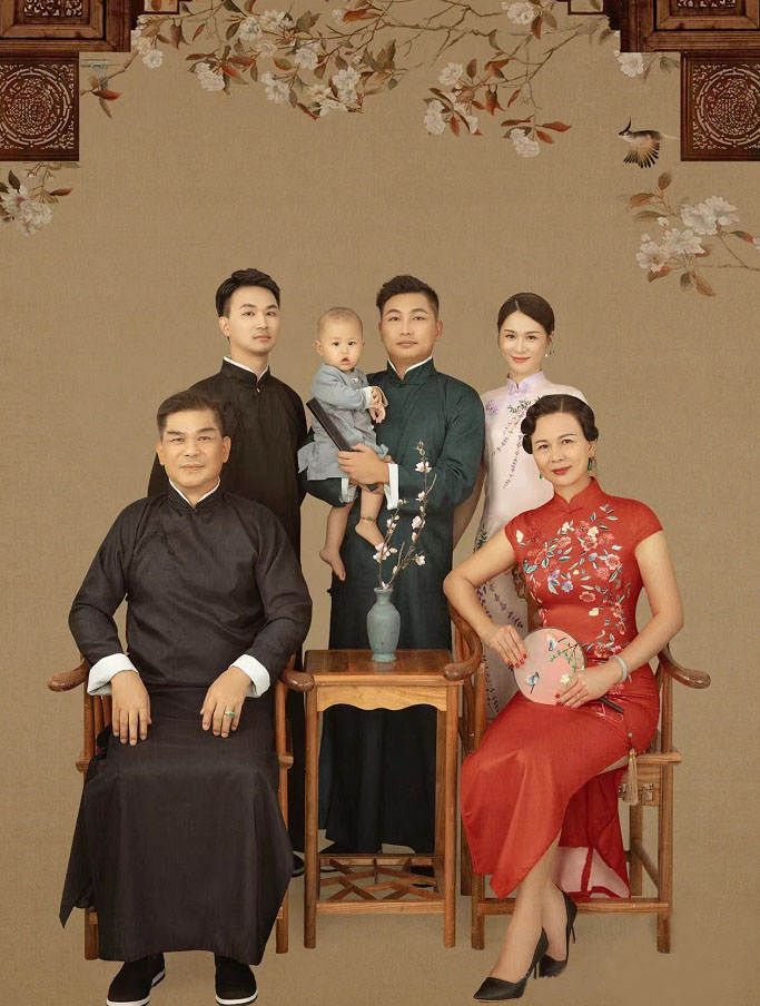 过年拍全家福服装,全家福穿什么衣服拍好看