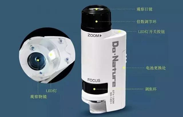 儿童显微镜下的微观世界,便携式儿童显微镜萌趣多