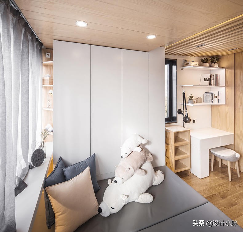 上海不到34㎡的老公房，“翠玲珑”设计，竟容纳祖孙三代五口人