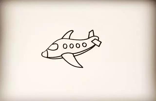 飞机简笔画中国机长,飞机简笔画100种
