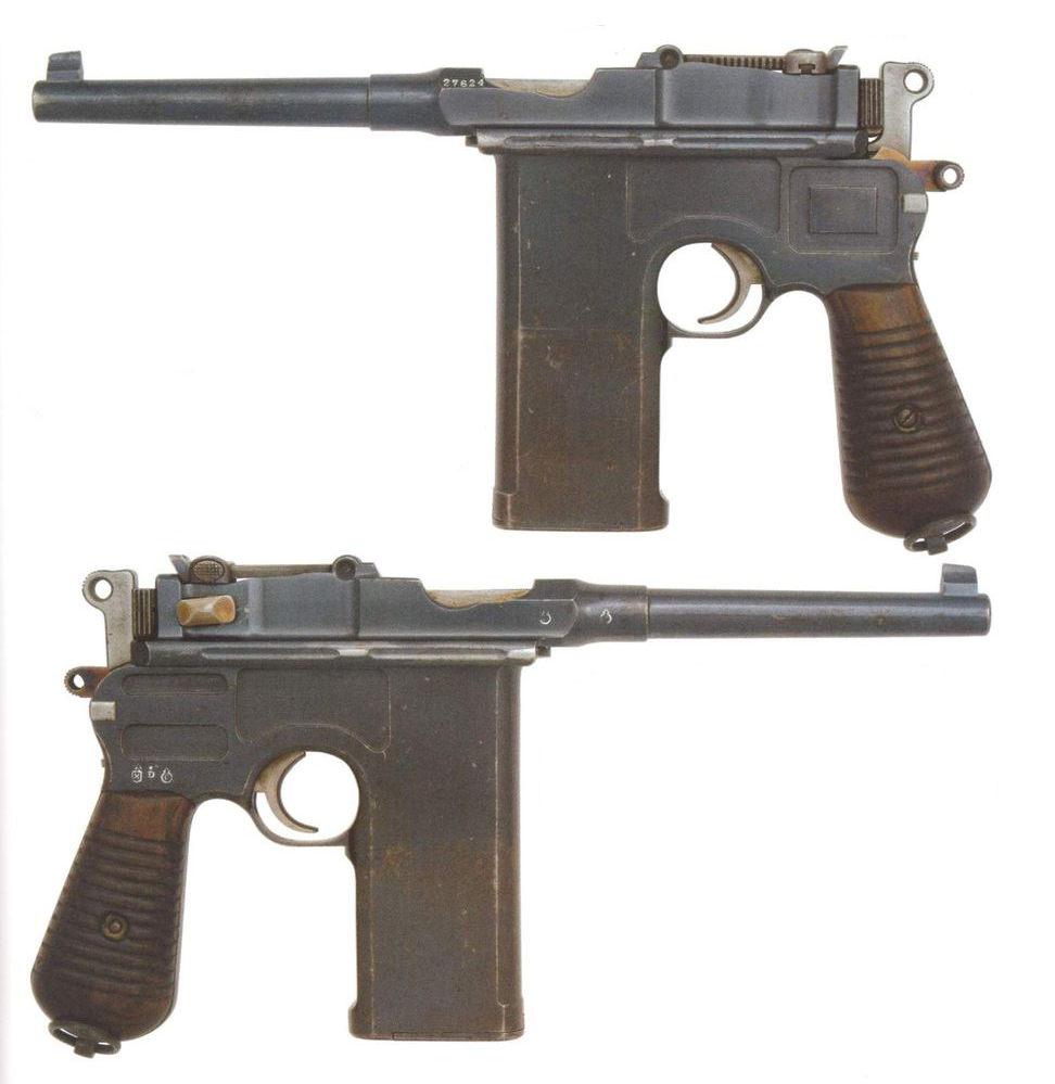 苏式驳壳枪,中国仿制的二十响驳壳枪