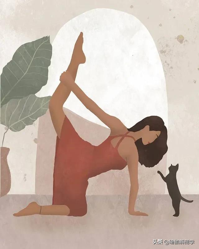 ins瑜伽漫画图片,瑜伽小人唯美漫画