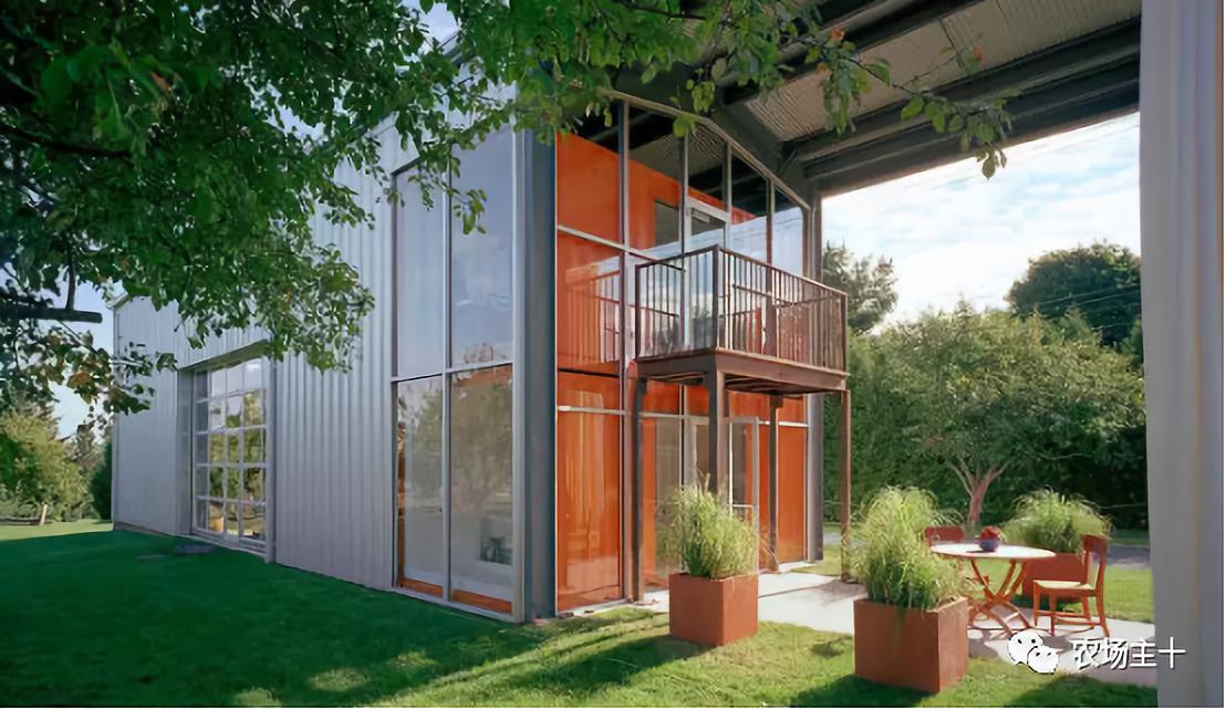 大型农场建造,家庭农场可以放置集装箱做民宿