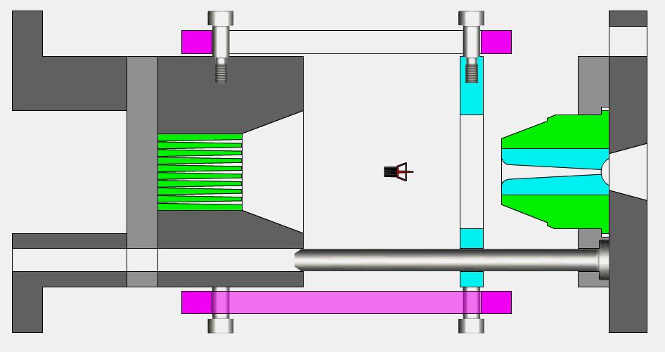 缩口模具结构原理动画,模具经典结构180例