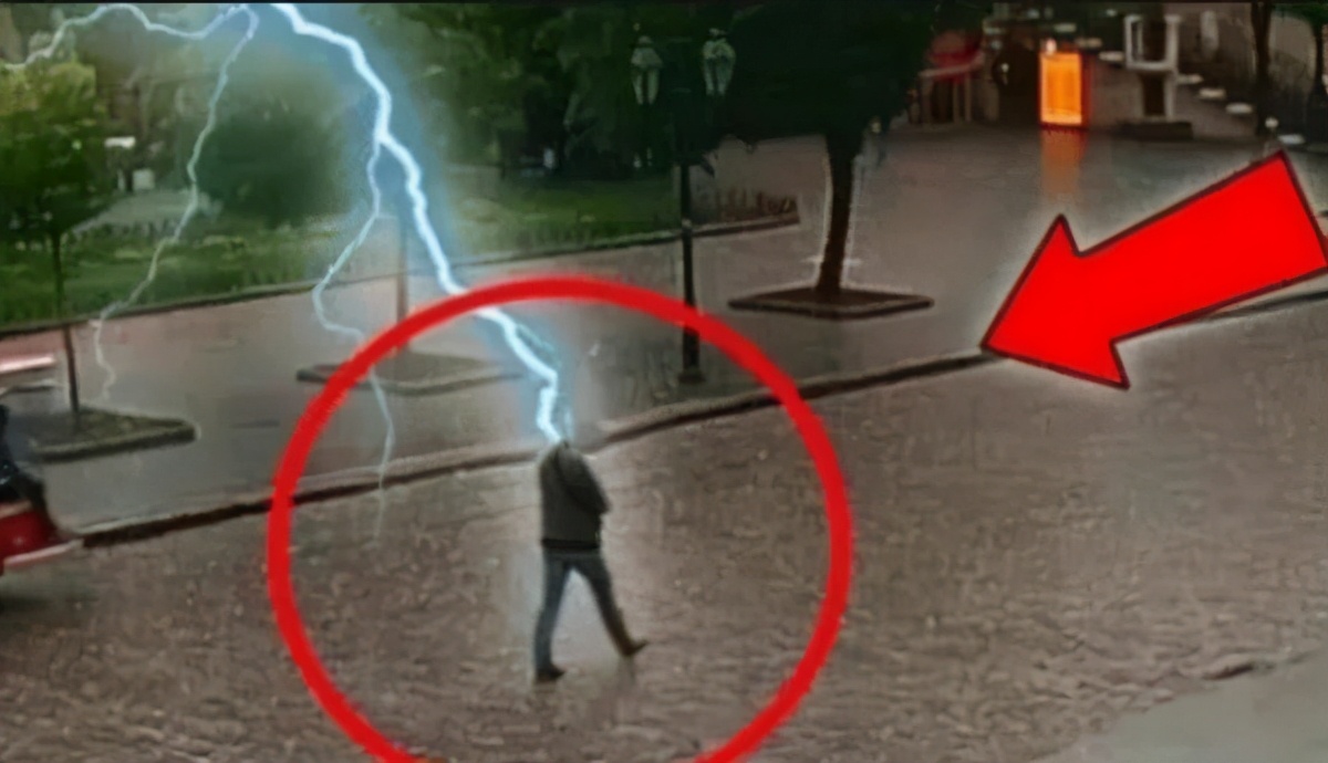 印度4男子树下避雨被闪电劈中,多名游客被雷击倒地