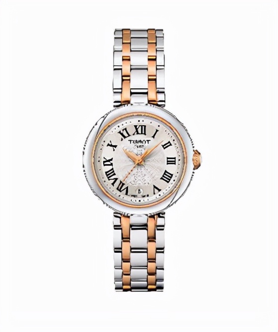 天梭小美人石英白色和蓝色,天梭小美人金色石英表