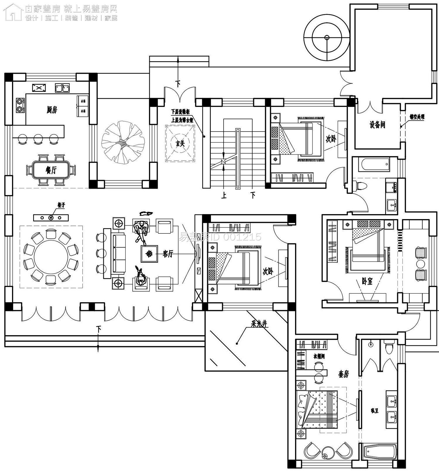 带地下室的二层农村小院别墅,简单大气带庭院的二层乡下房屋