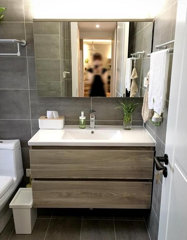 深圳装修晶志装饰89㎡新家装北欧风，地砖做美缝，漂亮极了