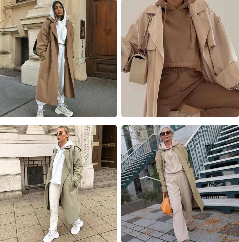 风衣10套穿搭,永不过时的风衣搭配图