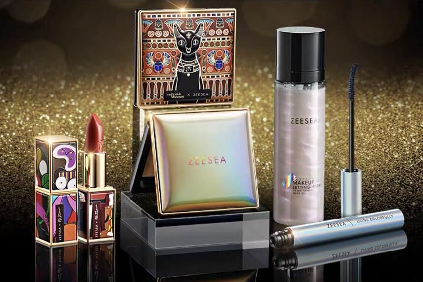 zeesea滋色隔离上妆,zeesea眼影02试色