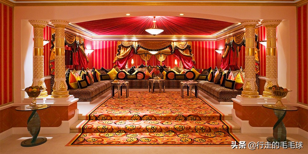 最顶级豪华的迪拜帆船七星级酒店,迪拜七星级帆船酒店最豪华的房间