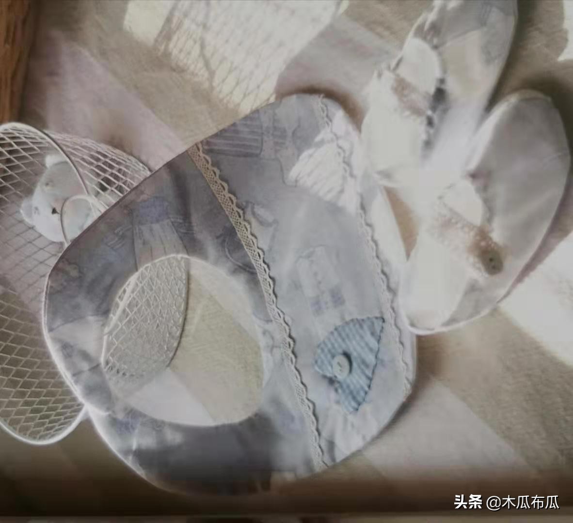 纯手工制作婴幼儿口水巾,自制宝宝口水巾的做法