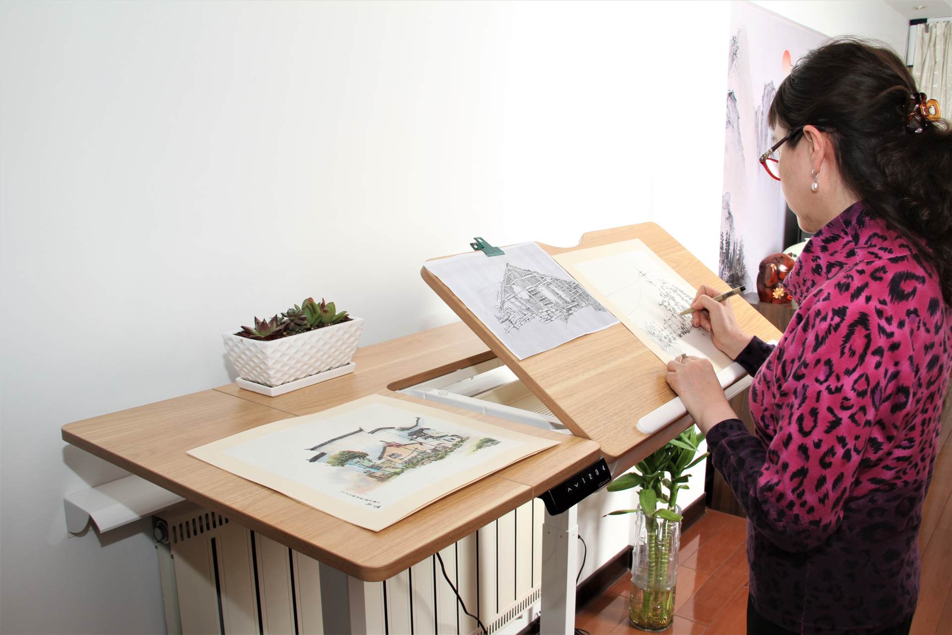 两千元以内电动升降桌，冠军孙杨推荐乐歌新品，伏案苦读不再腰酸