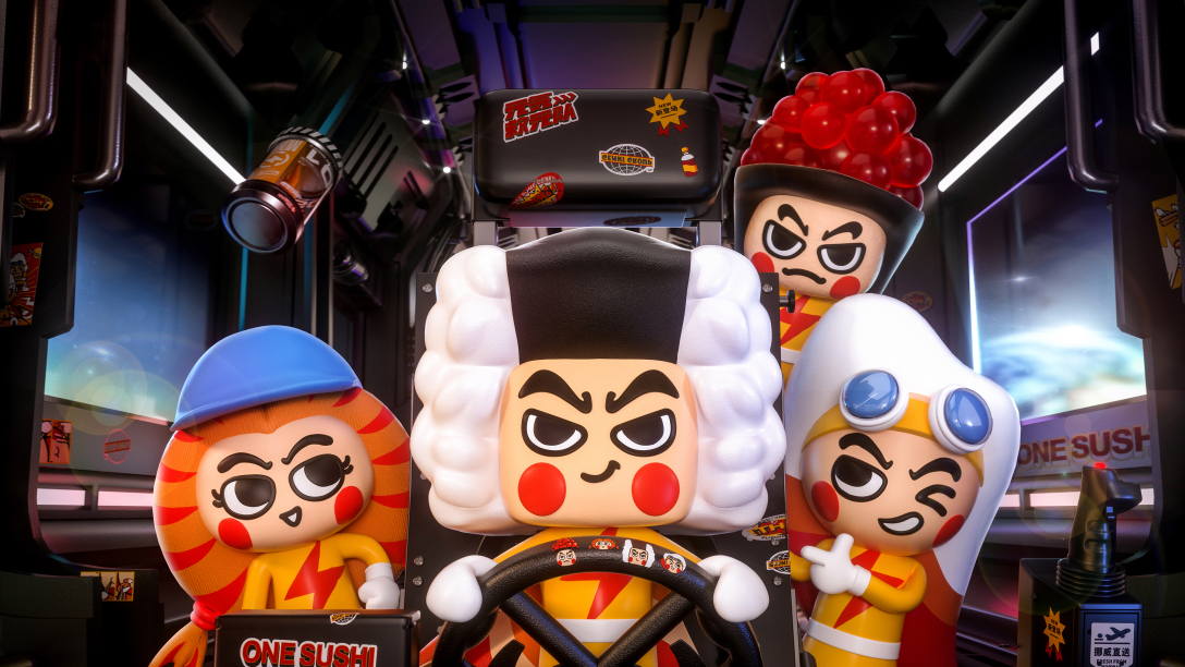 寿司品牌设计,不同口味的寿司logo及设计理念