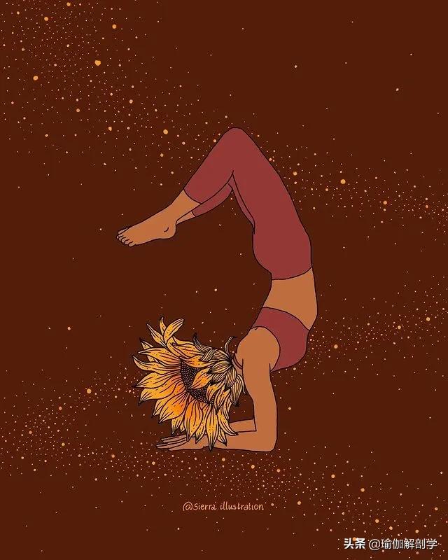 ins瑜伽漫画图片,瑜伽小人唯美漫画